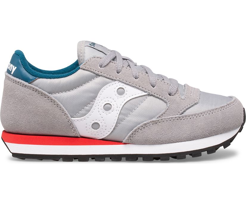 Saucony Jazz Original Sneakers Barn Grå Blå Röda | Sverige 185KOR